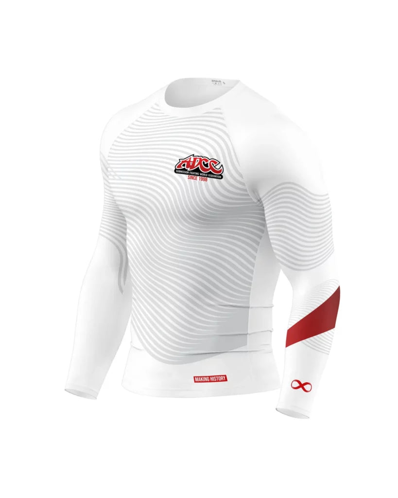Braus Fight ADCC Brasil Rash Guard Long Sleeve Branco