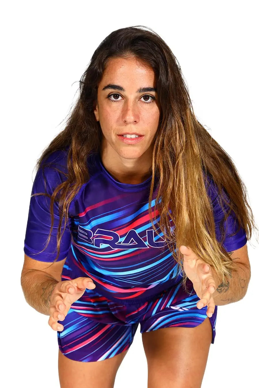 Rash Guard Neon Strike Feminino Manga Curta