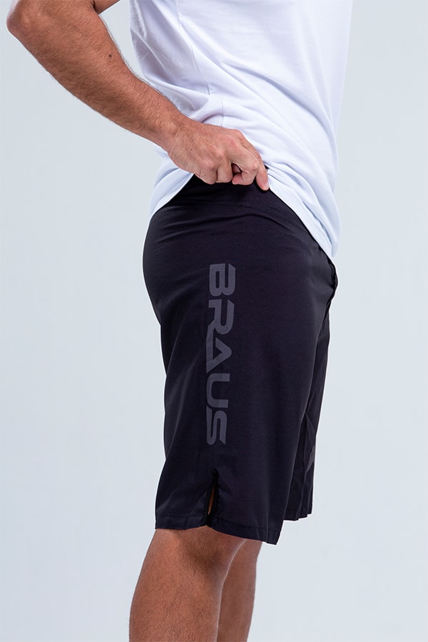 BRAUS Fight Shorts Preto No Gi