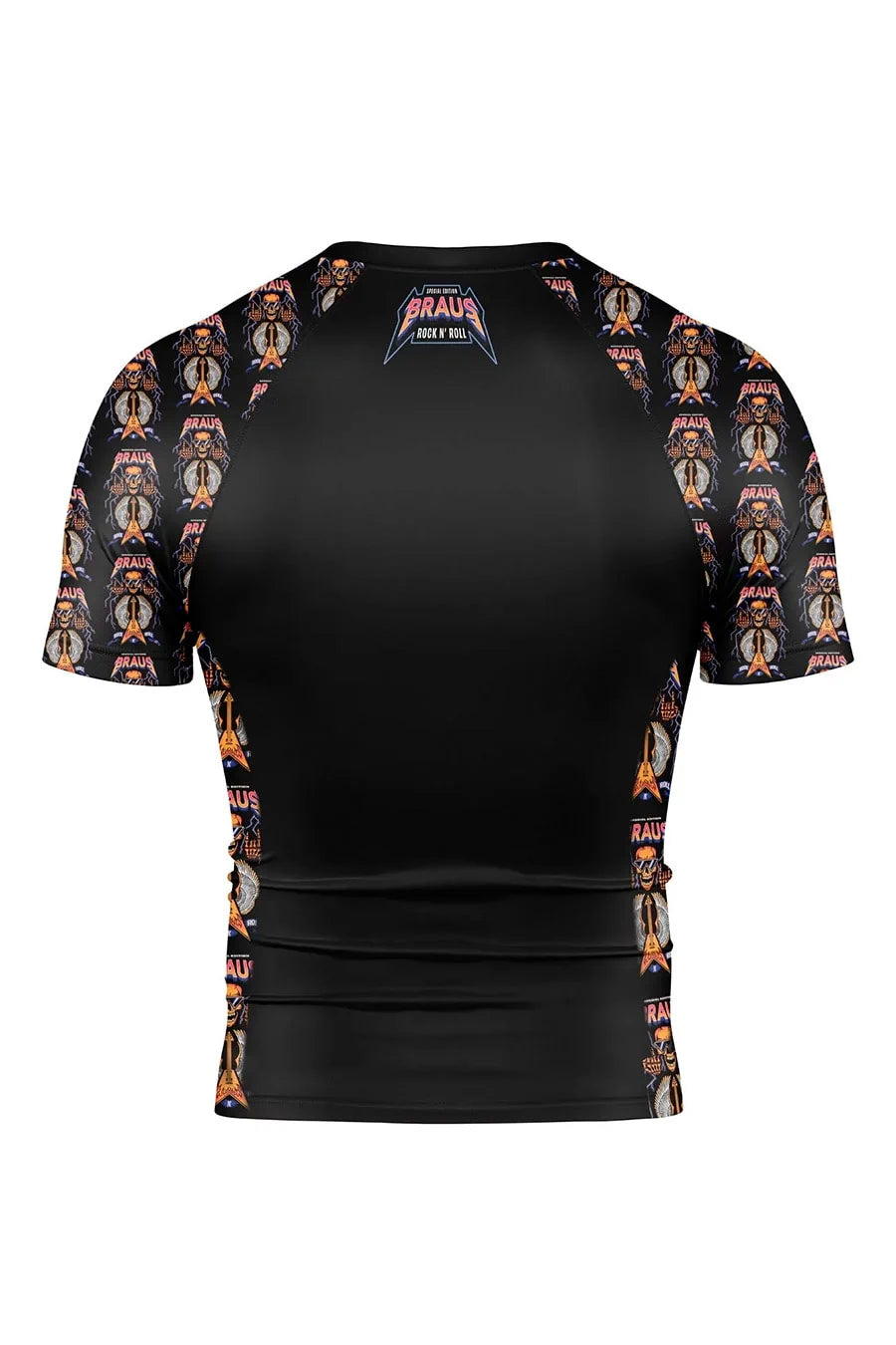 Braus Fight Brasil Rash Guard Rock and Roll Preto