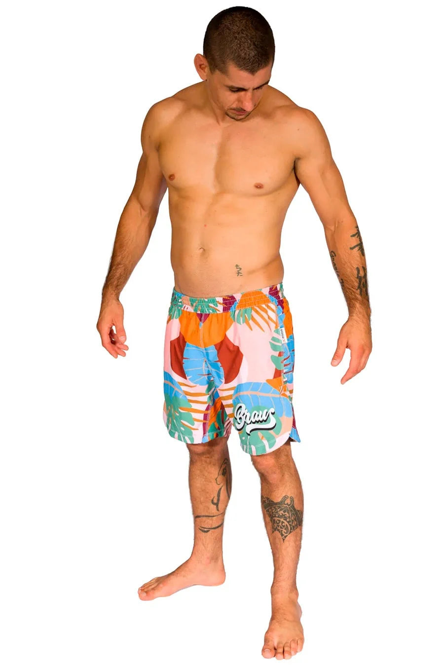 Braus Fight Brasil Shorts Tropical Branco