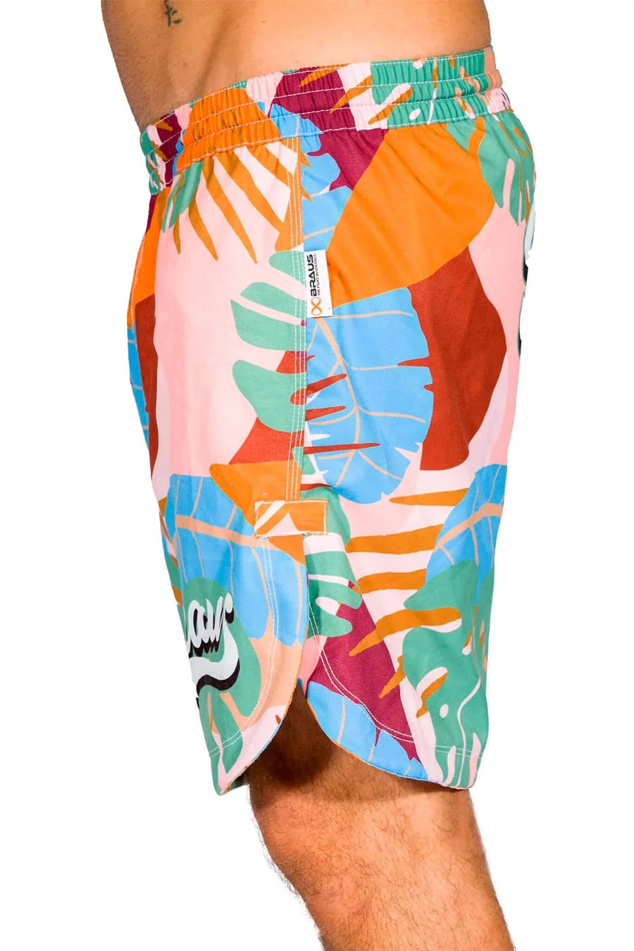 Braus Fight Brasil Shorts Tropical Branco