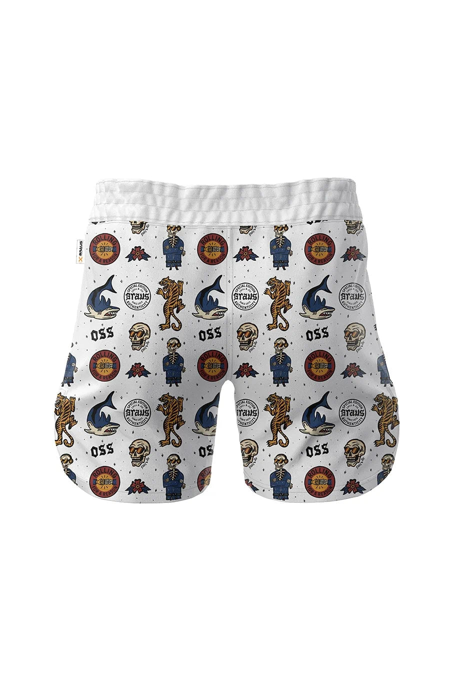 Braus Fight Brasil Shorts Chill and Jiu Branco