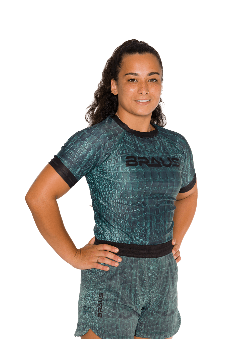 Rash Guard Crocodilo Feminino Manga Curta