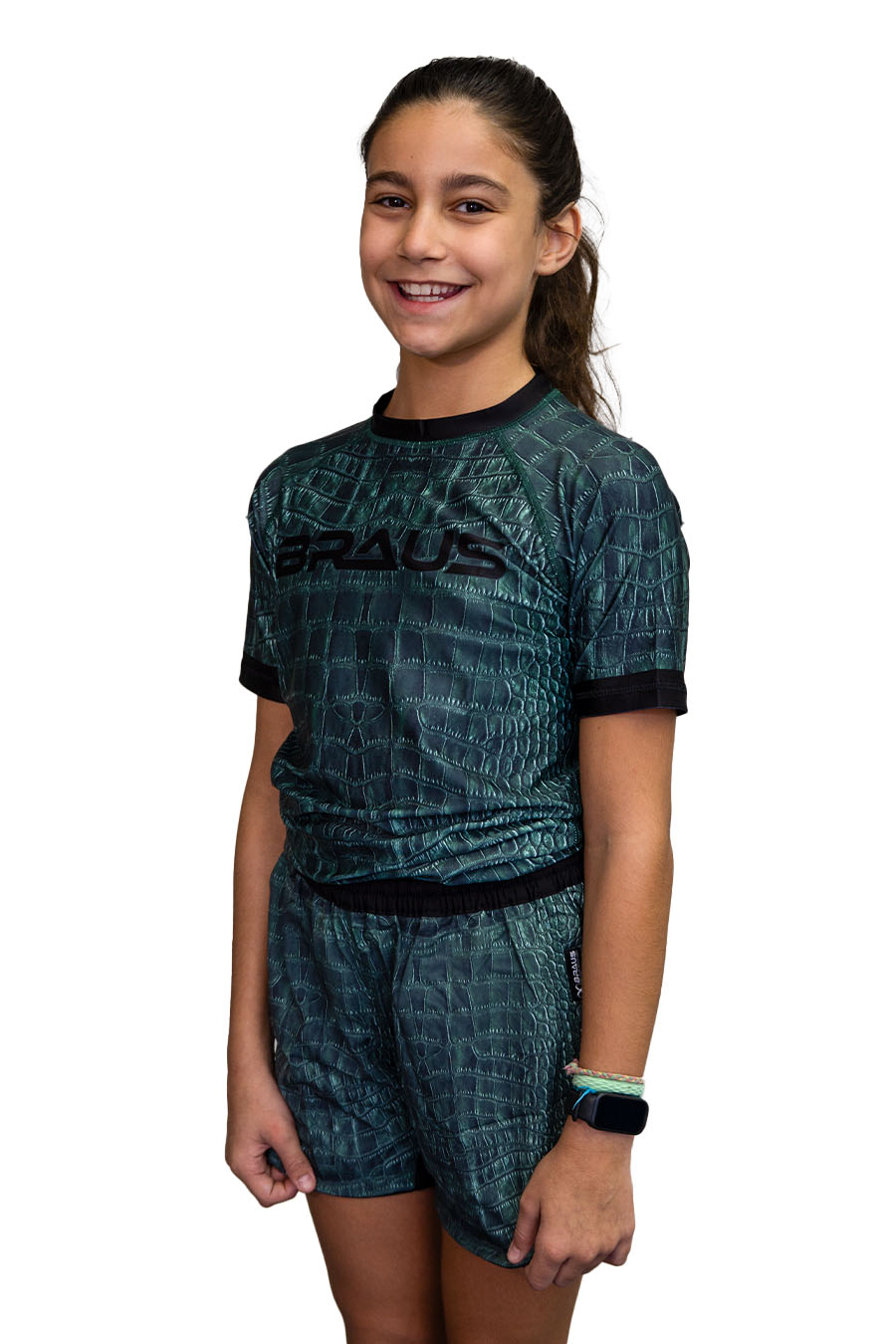 Rash Guard Crocodile Infantil Manga Curta