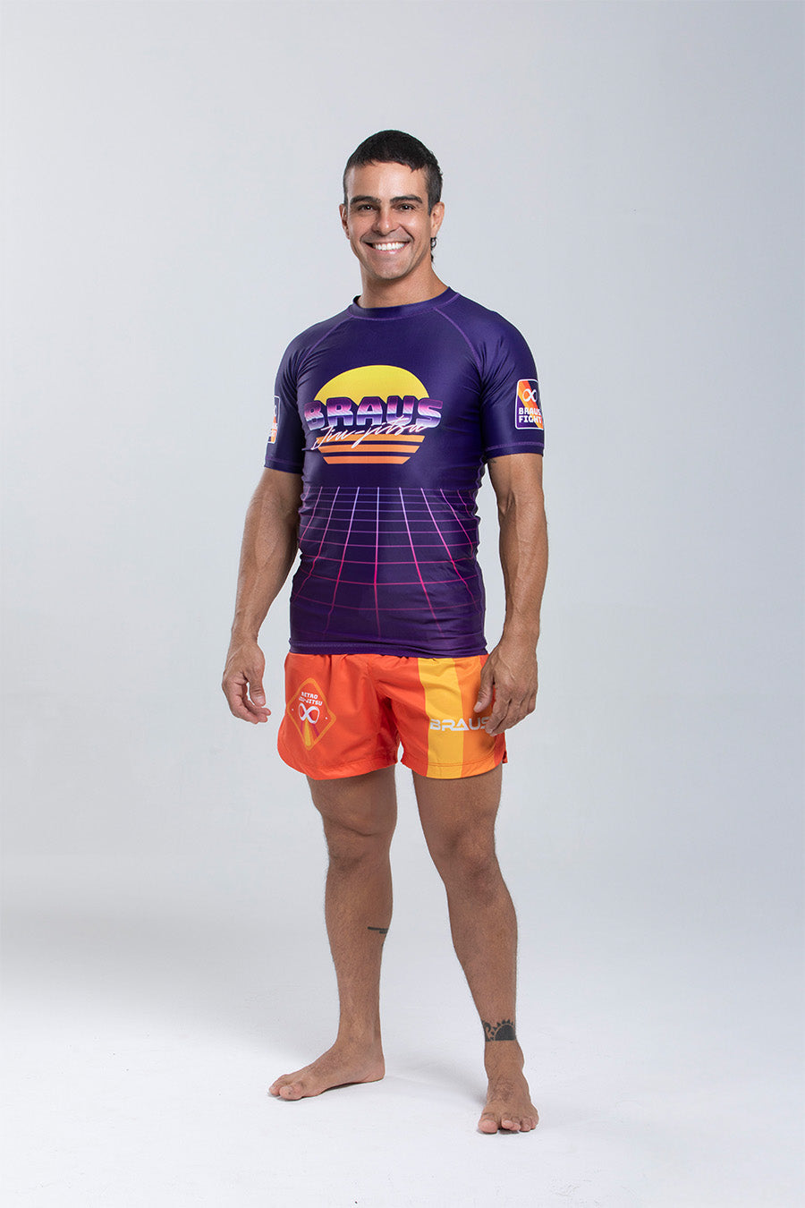 Rash Guard Wave Anos 80 No Gi Manga Curta