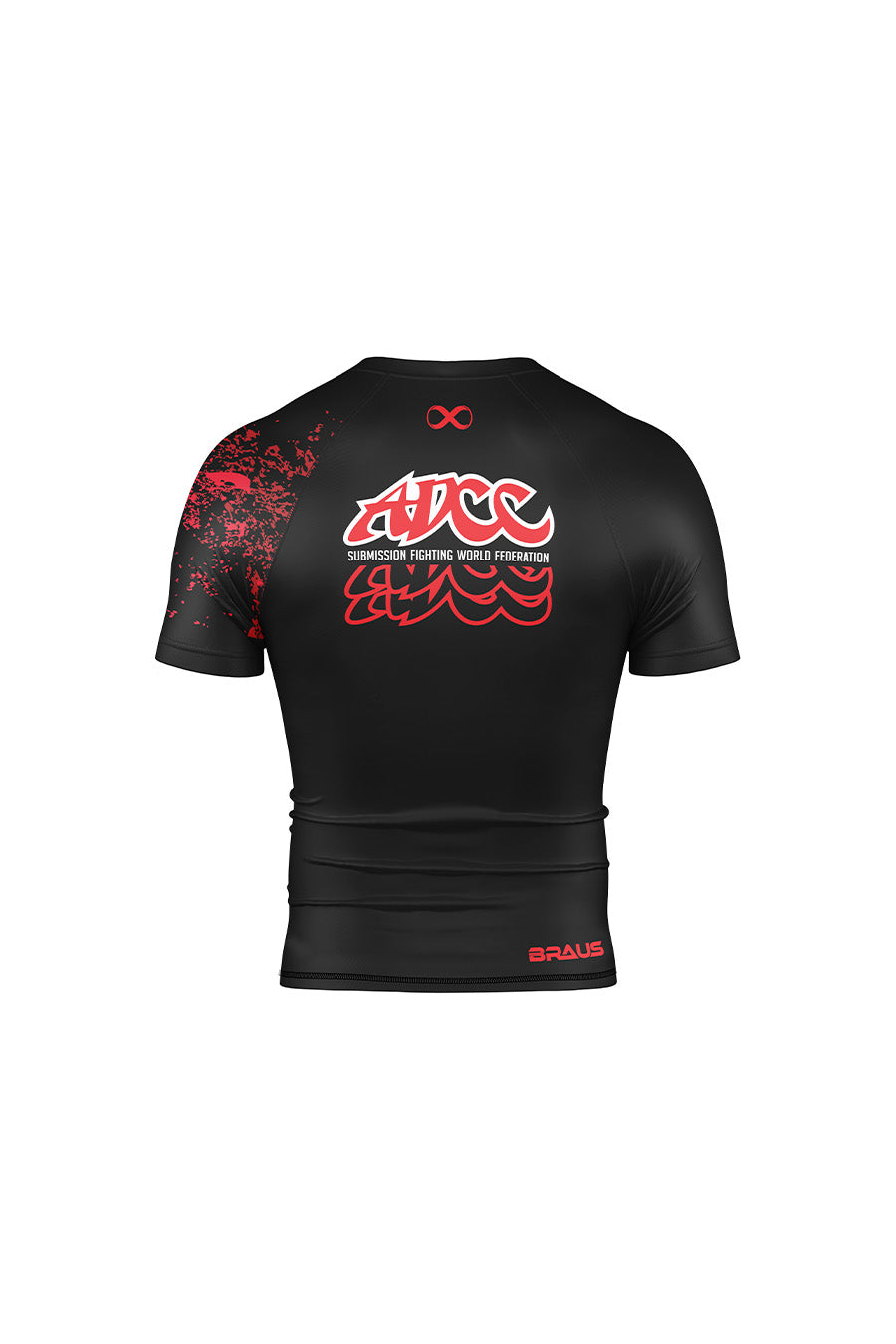ADCC Bloody Rash Guard Manga Curta Preta