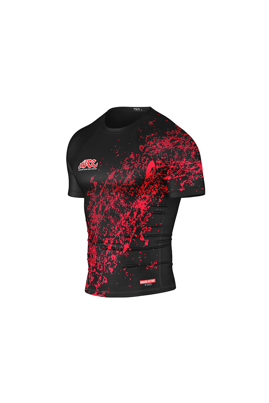ADCC Bloody Rash Guard Manga Curta Preta