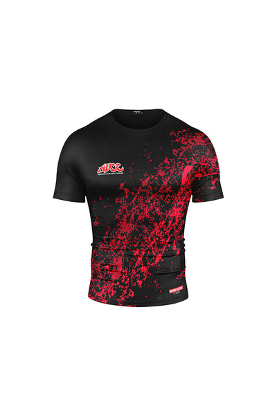 ADCC Bloody Rash Guard Manga Curta Preta
