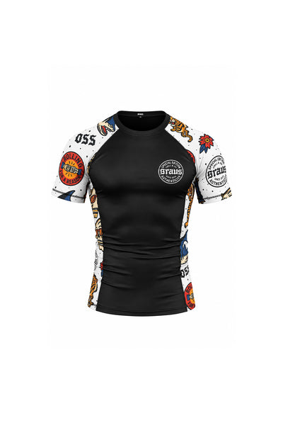 Rash Guard Chill and Jiu Manga Curta