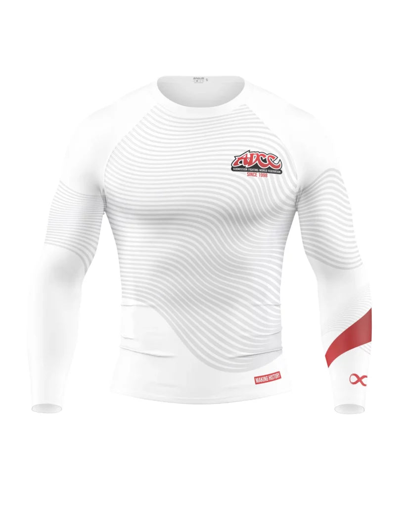 Braus Fight ADCC Brasil Rash Guard Long Sleeve Branco