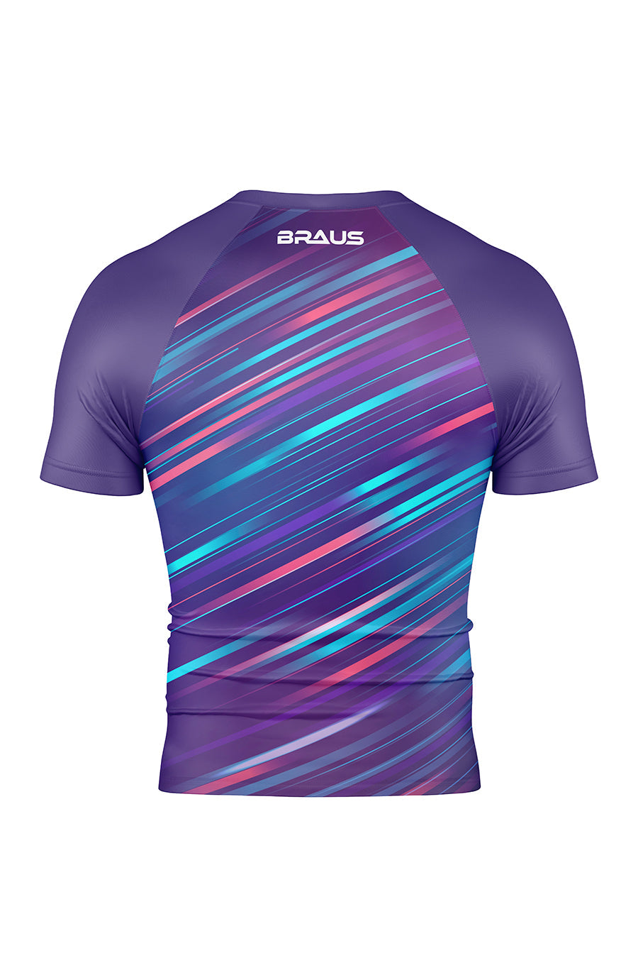 Rash Guard Neon Strike Manga Curta Roxa