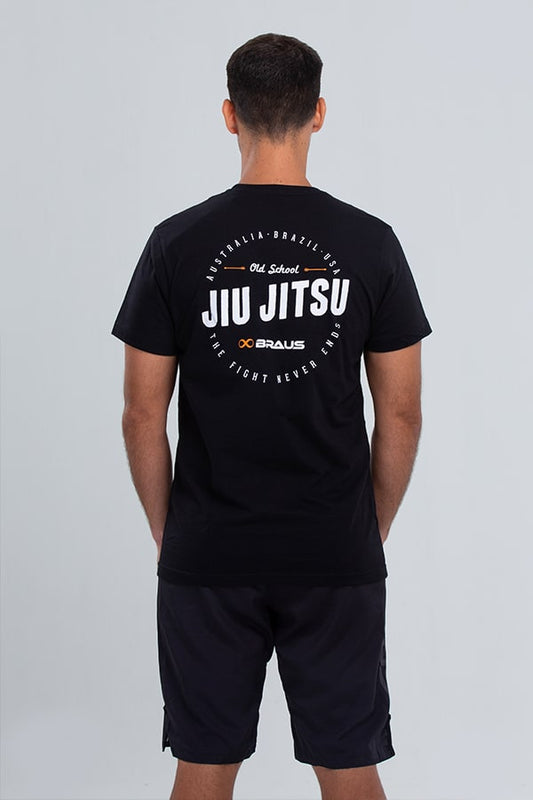 Braus Fight Brasil Jiu Jitsu Camiseta Preto