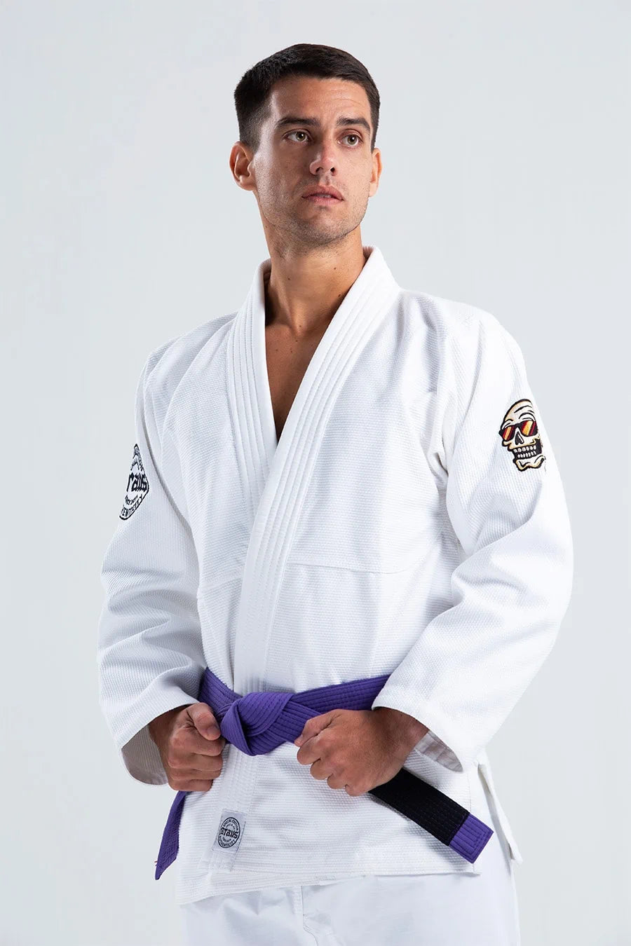 Braus Fight Brasil Kimono Masculino Chill and Jiu Branco