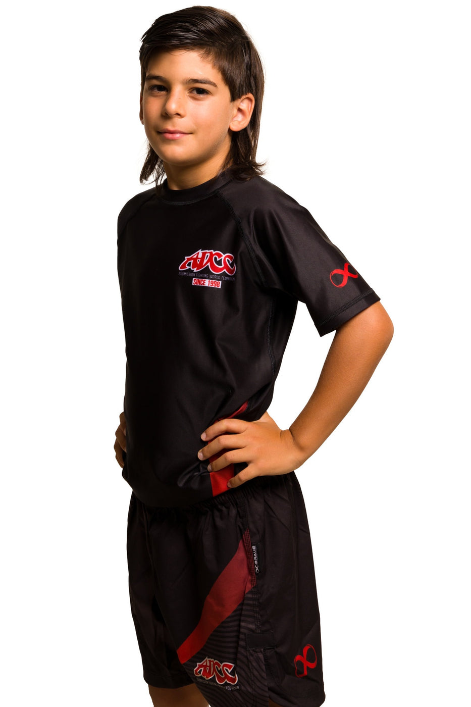 Braus Fight Brasil ADCC Rash Guard Kids Preto