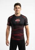 Rash Guard ADCC Infinite Manga Curta Preta Adulto - BRAUS Fight