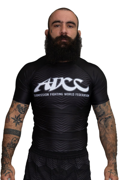 ADCC Blacked Rash Guard Short Sleeve
