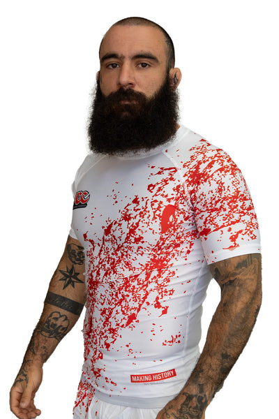 ADCC Bloody Rash Guard Branca