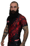 ADCC Bloody Rash Guard Manga Curta Preta