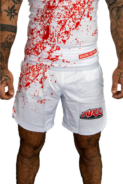 ADCC Bloody No Gi Fight Shorts Branco