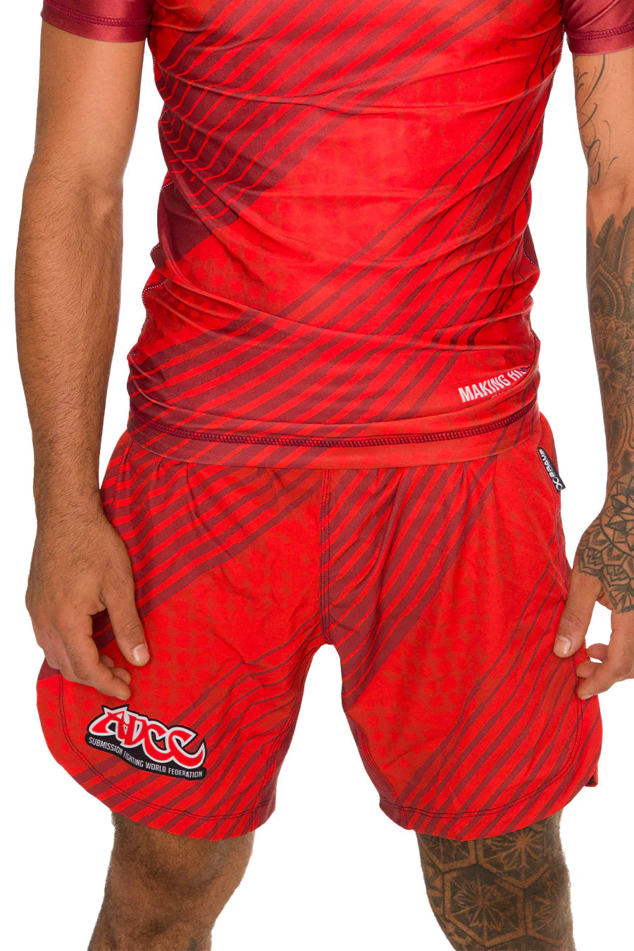 Shorts ADCC Red No Gi