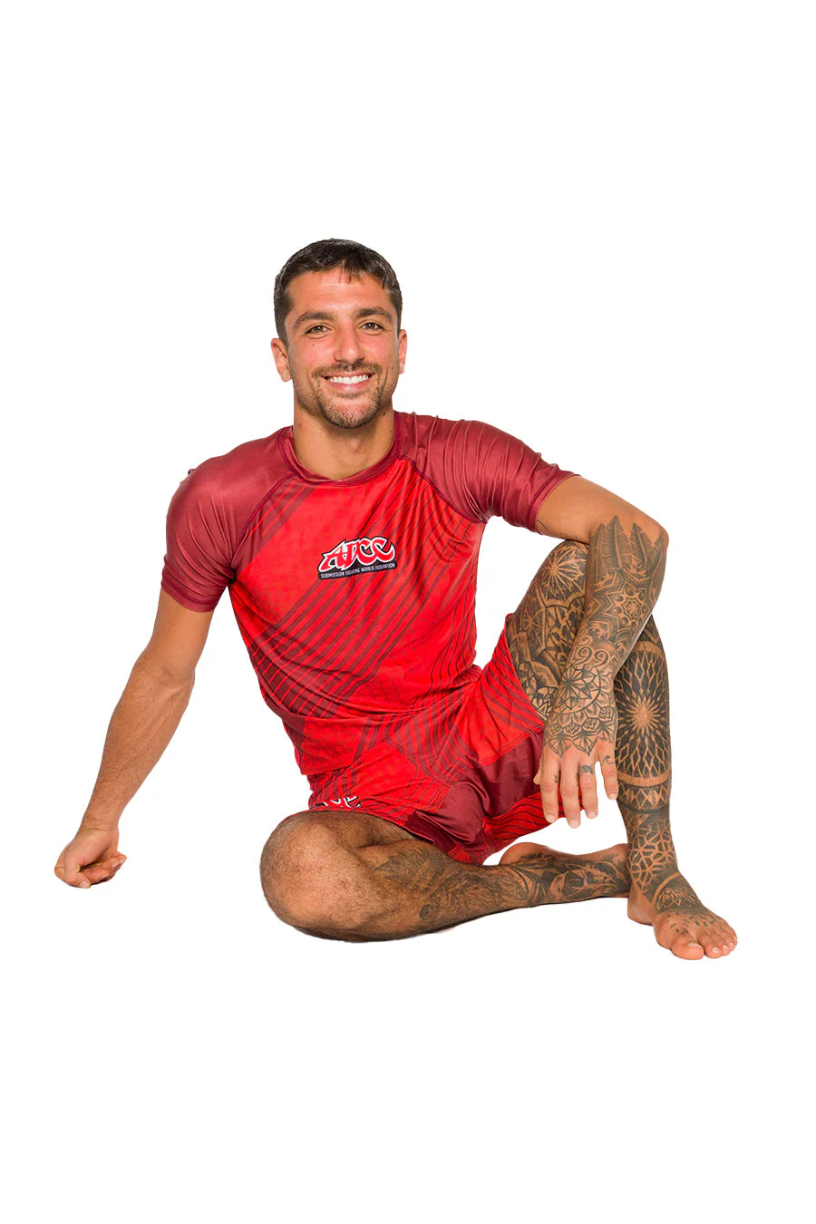 Rash Guard ADCC Red Manga Curta