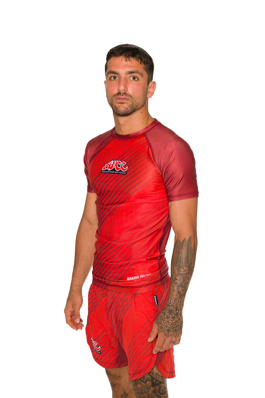 Rash Guard ADCC Red Manga Curta