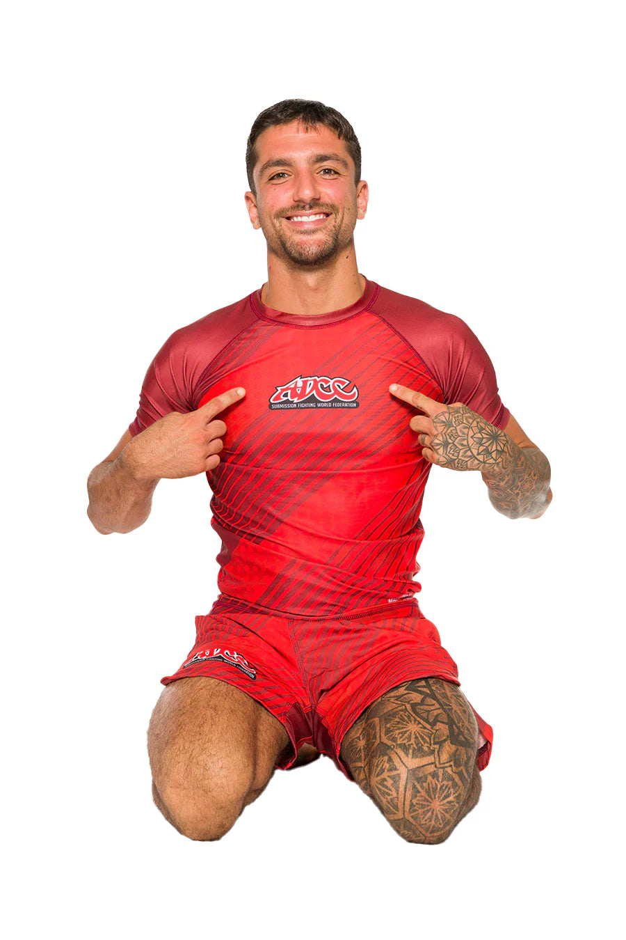 Rash Guard ADCC Red Manga Curta