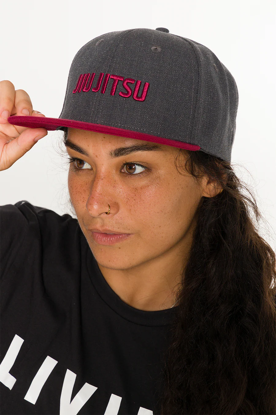 Boné Snapback Jiu Jitsu Classic Cinza Feminino BRAUS - imagem 3