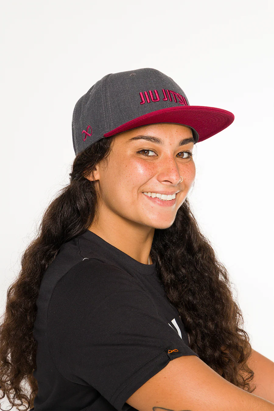 Boné Snapback Jiu Jitsu Classic Cinza Feminino BRAUS - imagem 4