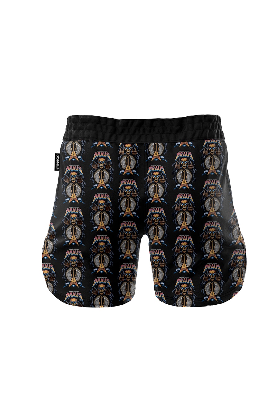 Braus Fight Brasil Shorts Rock and Roll Preto