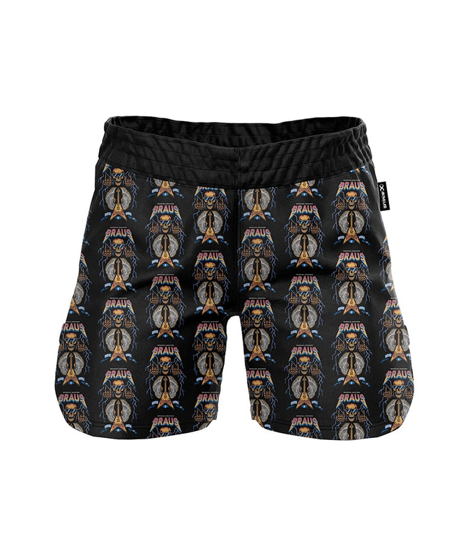 Braus Fight Brasil Shorts Rock and Roll Preto
