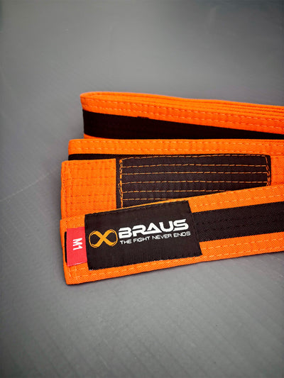 BrausFightFaixaInfantilFaixaLaranja/Preto