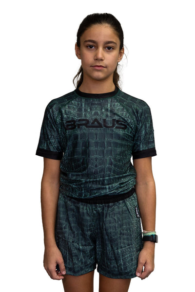 Rash Guard Crocodile Infantil Manga Curta