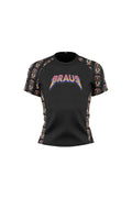 Rash Guard Rock and Roll Infantil Manga Curta