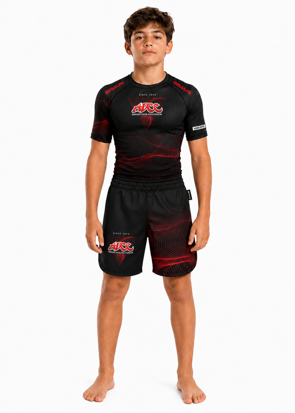 Shorts ADCC Infinite No Gi Preto Infantil - imagem 2