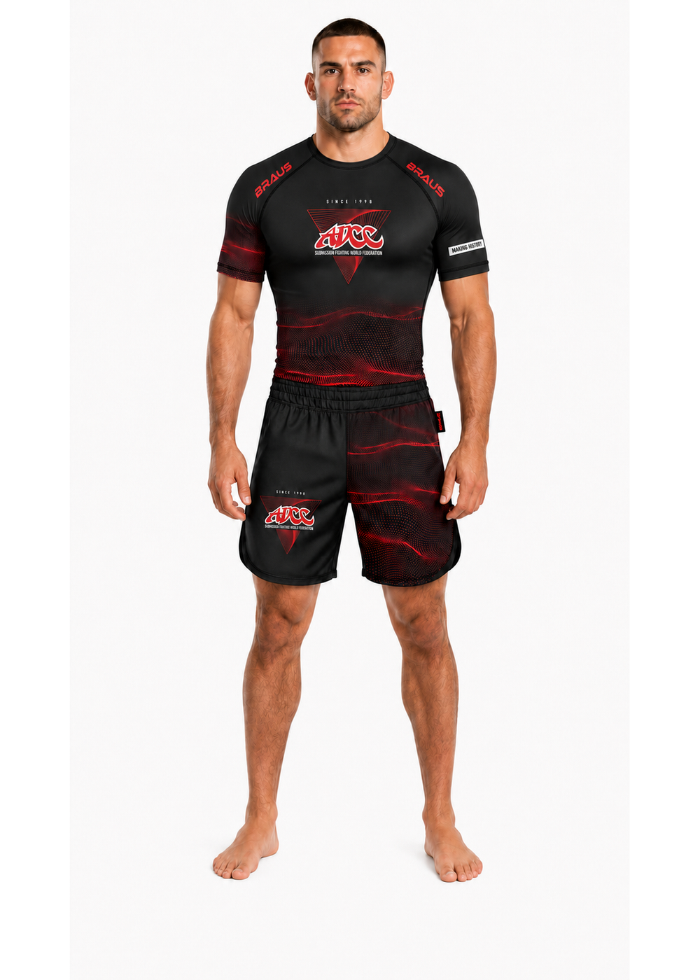 Shorts ADCC Infinite No Gi Preto Adulto