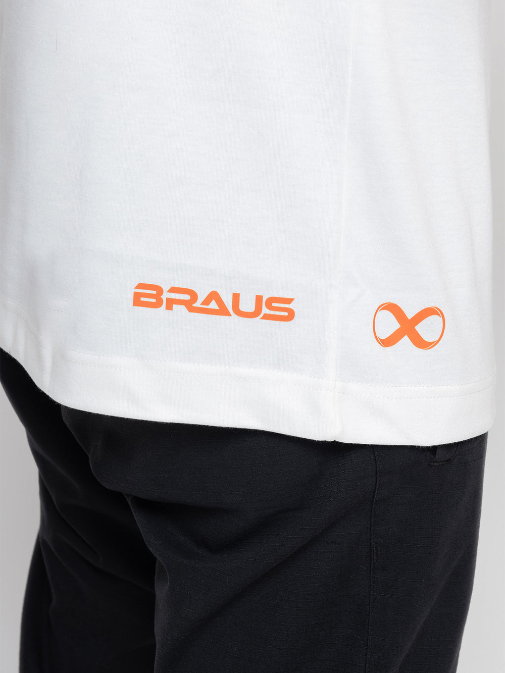 Camiseta Braus Experience Oversized Branca - Detalhe