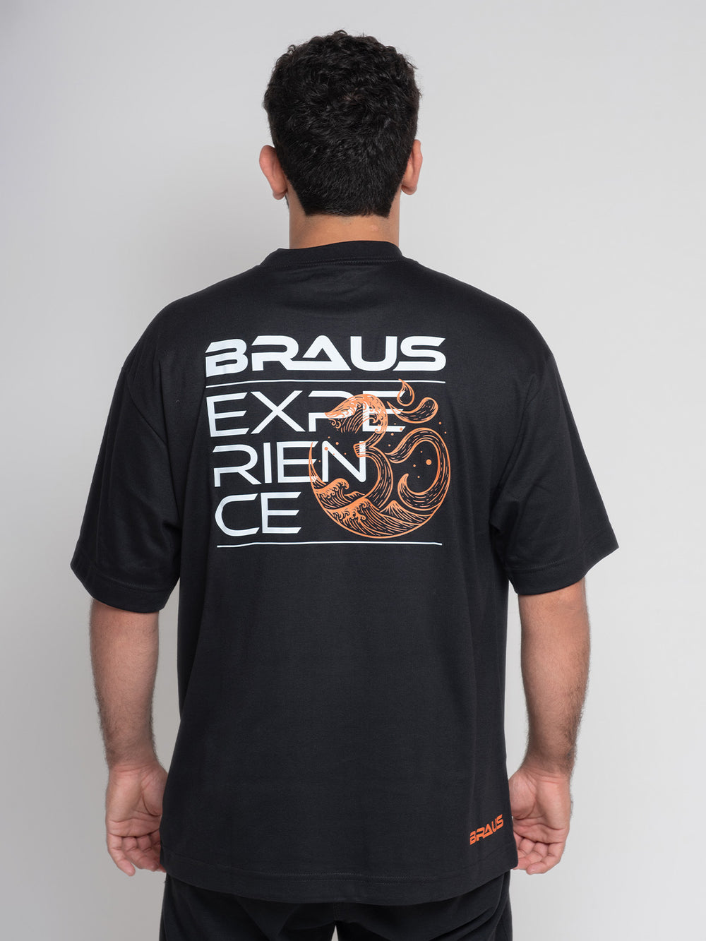 Camiseta Braus Experience Oversized Preta - Costas