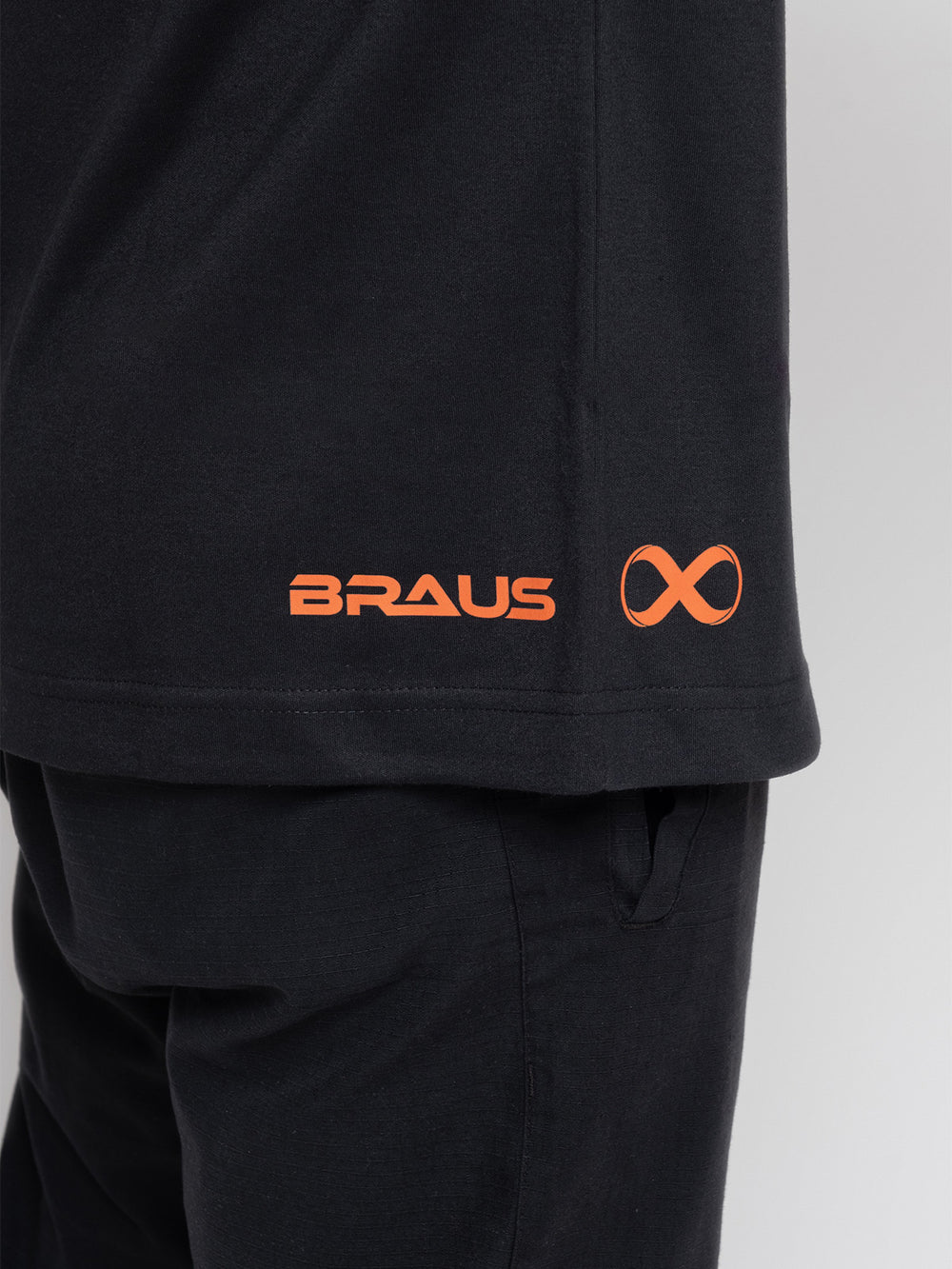 Camiseta Braus Experience Oversized Preta - Detalhe