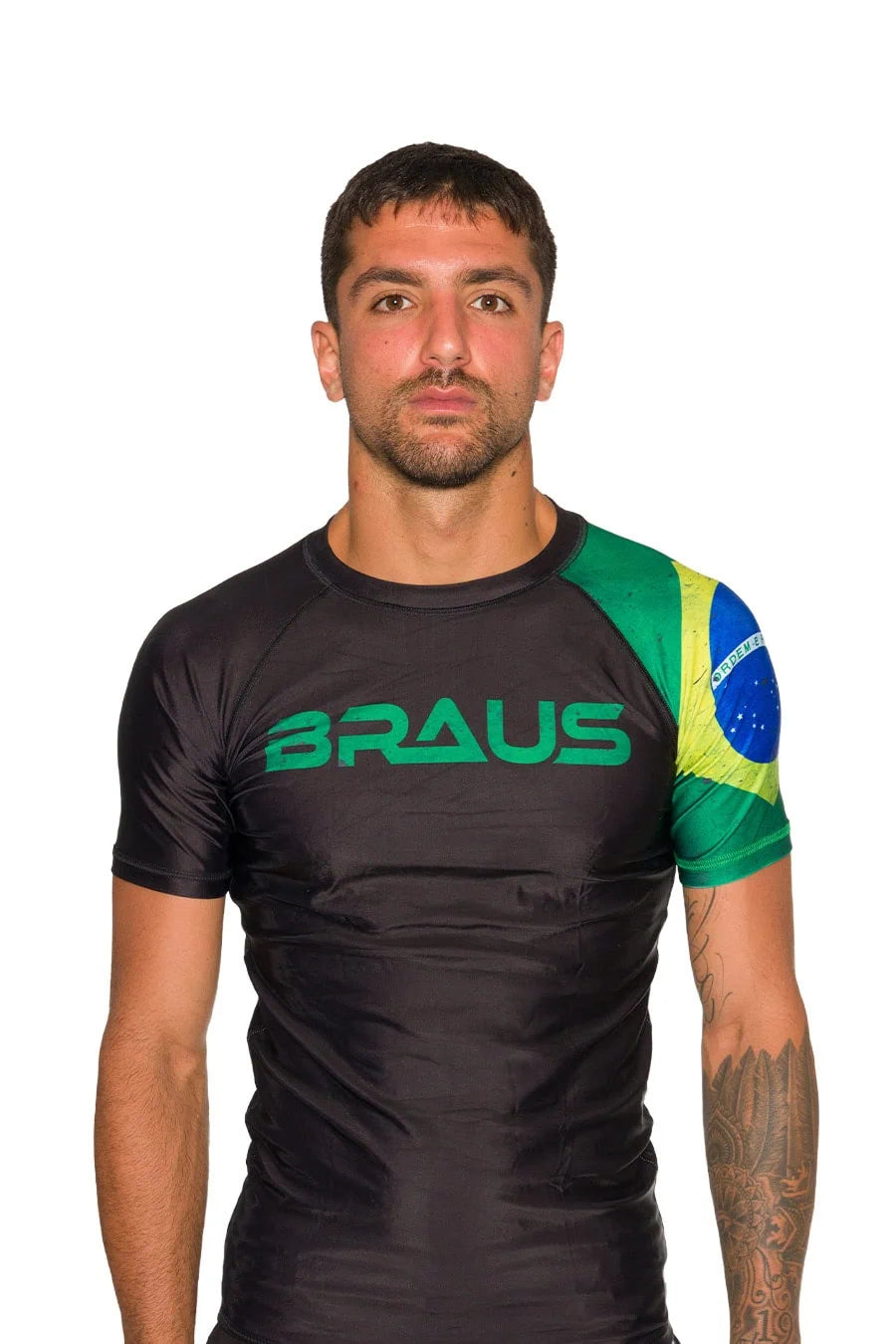 Rash Guard Bandeira do Brasil Manga Curta