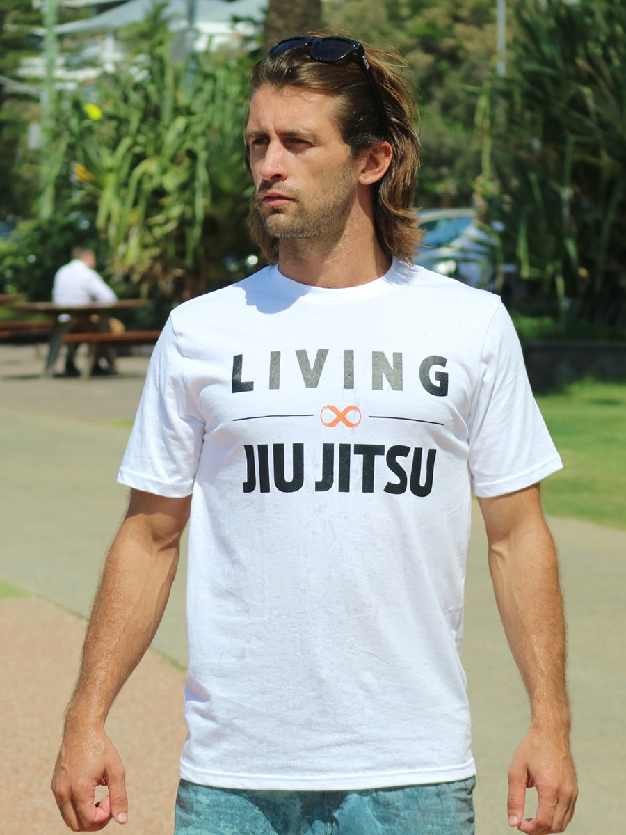 Camiseta Living Jiu Jitsu Branca