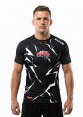 Rash Guard ADCC Lightning Manga Curta Preta Adulto - imagem 2