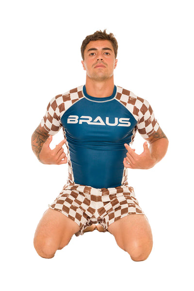 Chess No-Gi Rash Guard Manga Curta