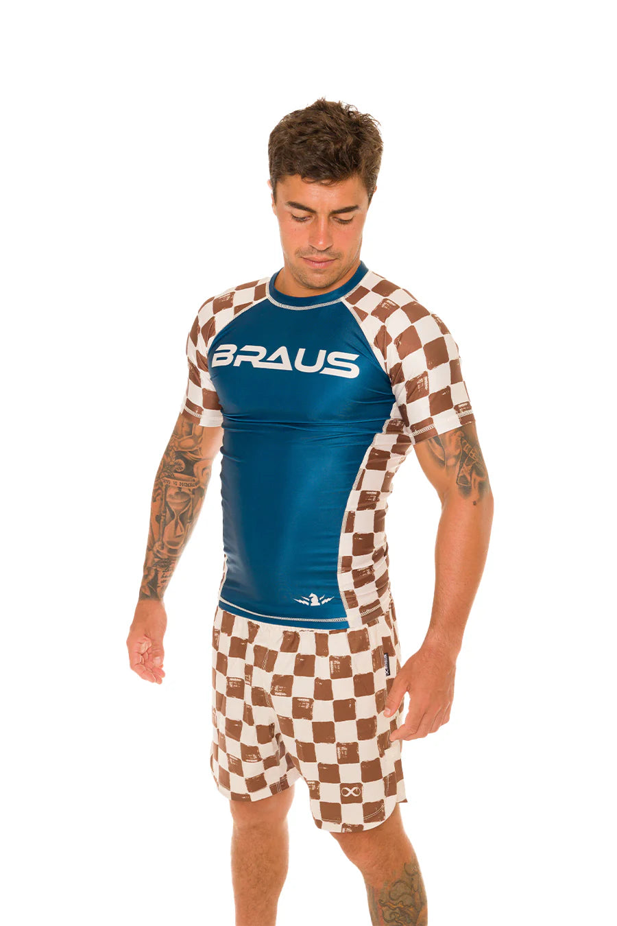 Chess No-Gi Rash Guard Manga Curta