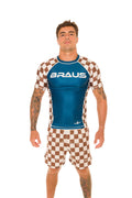 Chess No-Gi Rash Guard Manga Curta