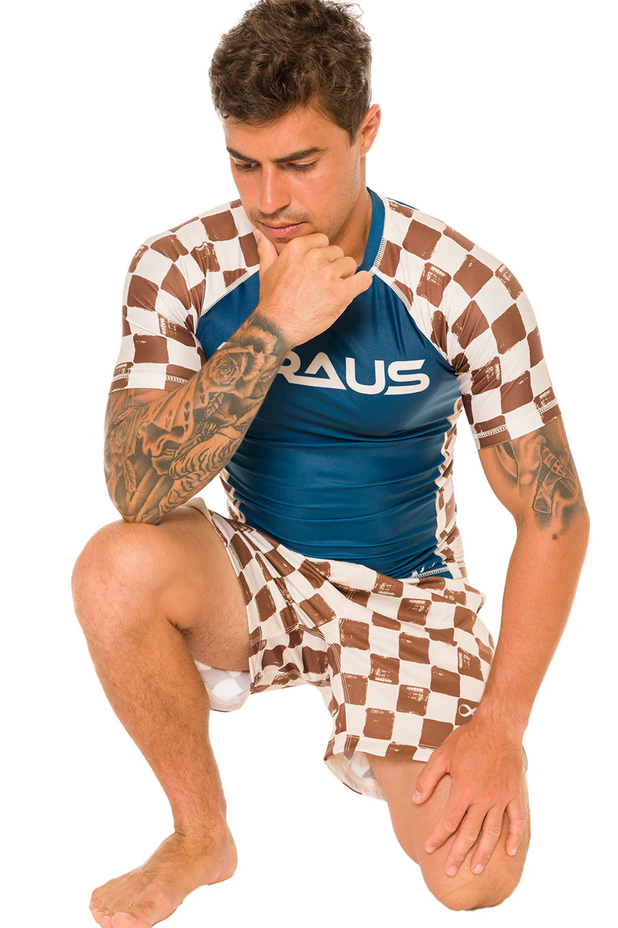 Chess No-Gi Rash Guard Manga Curta