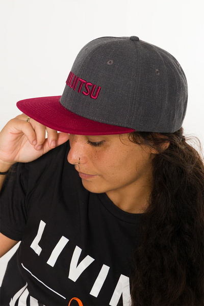 Boné Snapback Jiu Jitsu Classic Cinza Feminino BRAUS - imagem 2