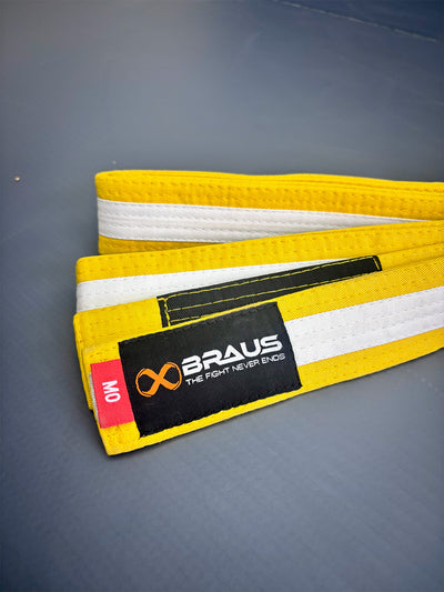 BrausFightFaixaInfantilAmarelo/Branco