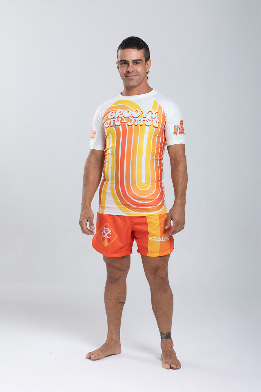 Rash Guard No-Gi Groovy Anos 70 Manga Curta